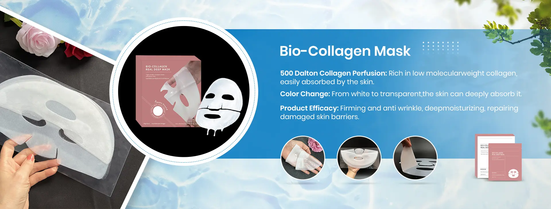 Wholesale 24K Gold Collagen Crystal Mask Hyaluronic Acid Skin Care