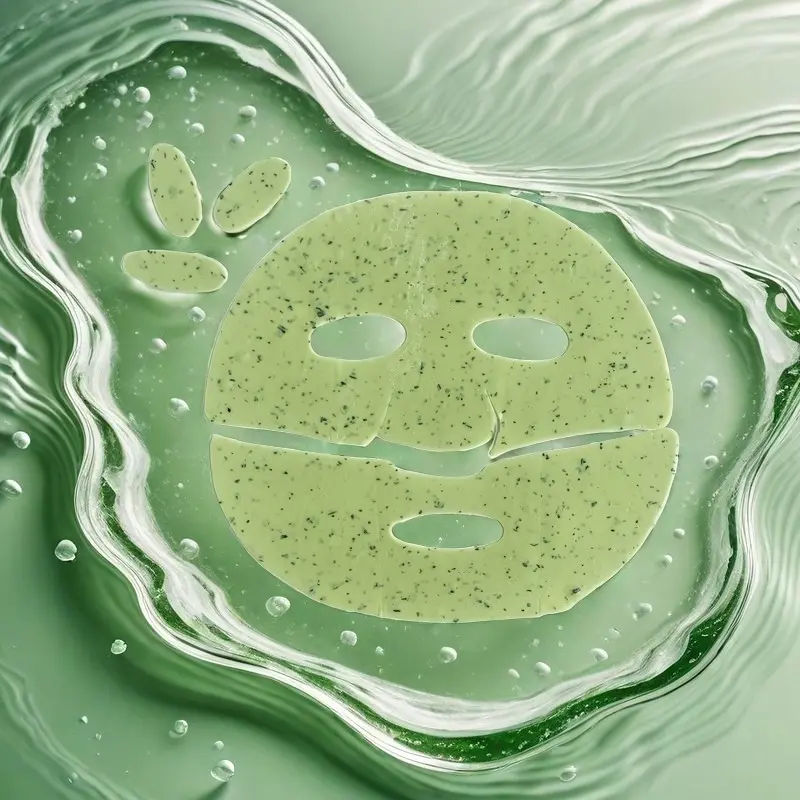 OEMODM Green Tea Collagen Facial Mask Firming Pure Natural Organic (3).jpg