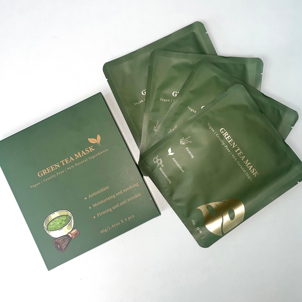 OEMODM Green Matcha Tea Collagen Facial Mask Pure Natural Organic (7).jpg
